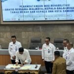 Penandatangan MOU Rehabilitasi Gratis oleh Walikota Samarinda, Rabu (5/2/2025).