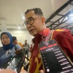 Akmal Malik selaku Penjabat (Pj) Gubernur Kalimantan Timur dalam acara pisah sambut di Gedung Olah Bebaya, Kantor Gubernur Kaltim, Jumat (7/3/2025)