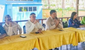 Rapat koordinasi yang digelar di Aula Lamin Etam Pantai Manggar pada Kamis (3/7/2025).