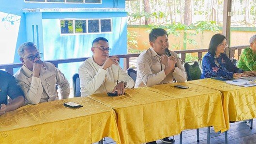 Rapat koordinasi yang digelar di Aula Lamin Etam Pantai Manggar pada Kamis (3/7/2025).
