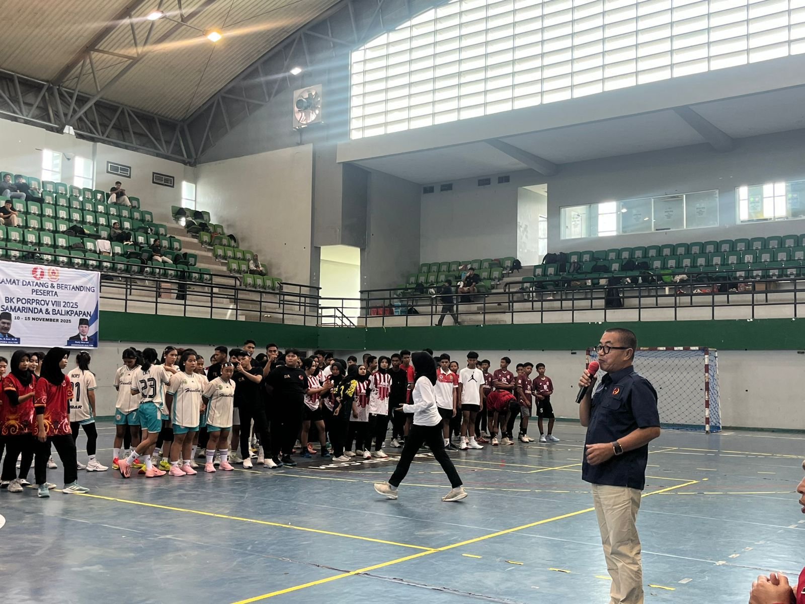 Pembukaan BK Porprov VIII cabor bola tangan.