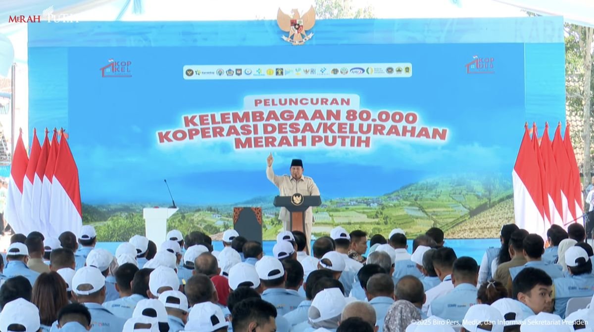 Peluncuran Koperasi Desa/Kelurahan Merah Putih.