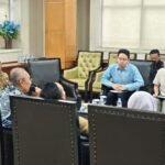 Suasana kunjungan kerja CECEP/CNEPG dan Magic Crystal Indo di Ruang Eksekutif Kantor Bupati Kukar, Selasa (3/2/2026).