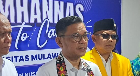 Gubernur Lemhannas RI, Ace Hasan Syadzily dalam Rangka Kuliah Umum Lemhannas Goes To Campus Universitas Mulawarman, GOR 27 September, Samarinda. Selasa(22/09/2026)