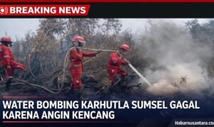 Ilustrasi Water Bombing Karhutla Sumsel Gagal Karena Angin Kencang