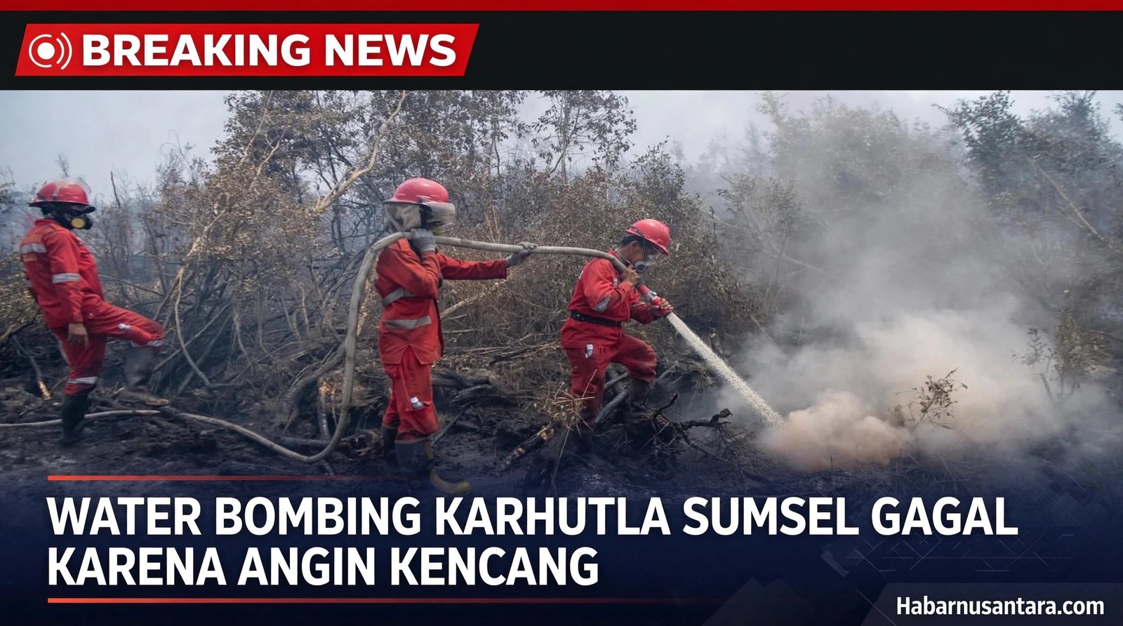 Ilustrasi Water Bombing Karhutla Sumsel Gagal Karena Angin Kencang