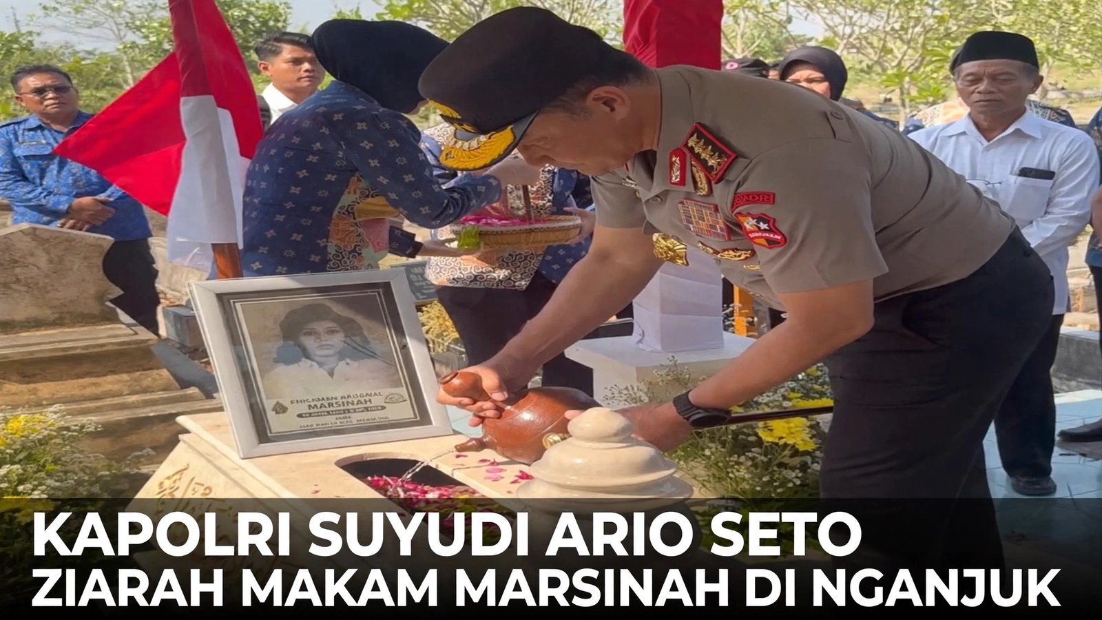 Kapolri Suyudi Ario Seto Ziarah Makam Marsinah di Nganjuk
