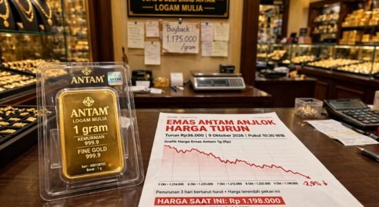Ilustrasi Emas Antam
