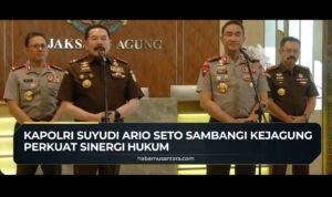 Kapolri Suyudi Ario Seto Sambangi Kejagung Perkuat Sinergi Hukum
