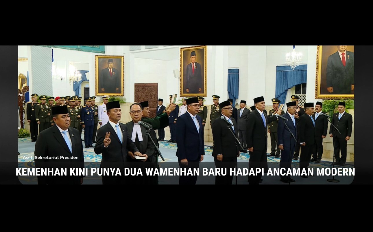 Kemenhan Kini Punya 2 Wamenhan Baru Hadapi Ancaman Modern