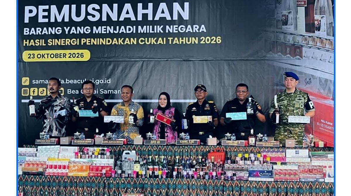Bea Cukai Samarinda Sita 1,7 Juta Rokok Ilegal