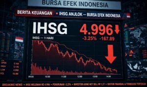 Ilustrasi IHSG Anjlok ke 4996 Hari Ini, 4 Saham ARA