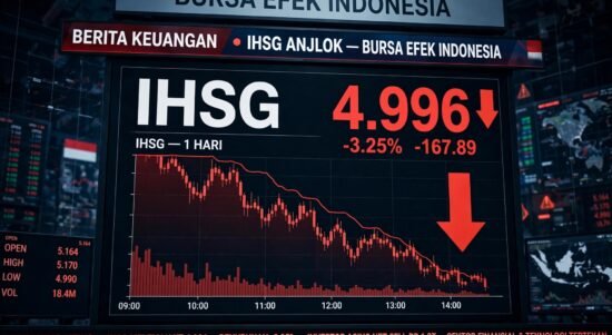 Ilustrasi IHSG Anjlok ke 4996 Hari Ini, 4 Saham ARA